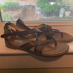 Michael Kors leather strap sandals